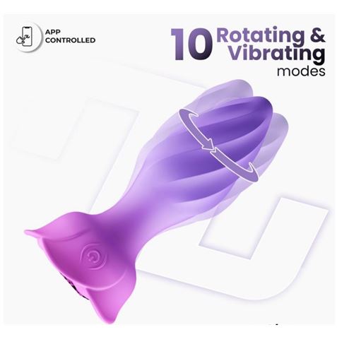 PLUG ANAL CON ROTACION 360º Y CONTROL POR APP - 8436626090491-1