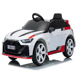 COCHE INFANTIL A BATERIA CON CONTROL REMOTO AUDI RS6 GT AVANT BLANCO