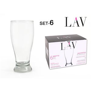 SET 6 VASOS DE CERVERZA 565 BROTT LAV - 20090S