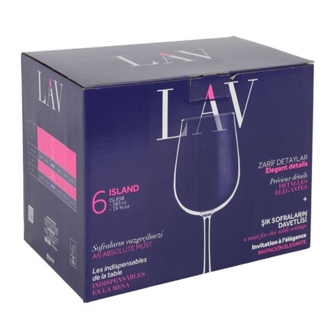 SET 6 COPAS DE VINO 658CC ISLAND LAV - 458ISL658F-1
