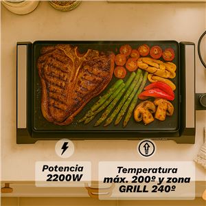 PLANCA DE ASAR ELECTRICA + GRILL BK-DH51 CON 2200W GRUNKEL - BK-DH51-1