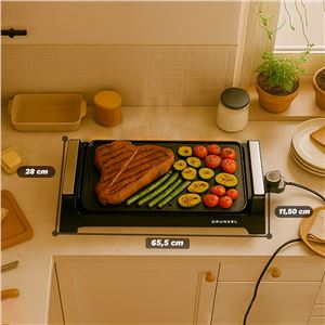 PLANCA DE ASAR ELECTRICA + GRILL BK-DH51 CON 2200W GRUNKEL - BK-DH51-2