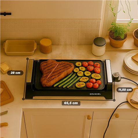PLANCA DE ASAR ELECTRICA + GRILL BK-DH51 CON 2200W GRUNKEL - BK-DH51-2