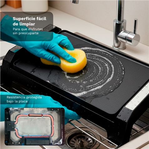 PLANCHA DE ASAR ELECTRICA BK-P36 CON 2000W - BK-P36-4