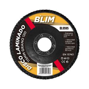 DISCO LAMINADO 115MM GRANO 120 BLIM - BL0595