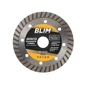 DISCO DIAMANTE TURBO 115X1.2X22MM BLIM - BL0605-1