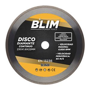 DISCO DIAMANTE CONTINUO 230X1.8X22MM BLIM
