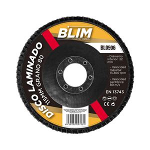 DISCO LAMINADO 115MM GRANO 80 BLIM - BL0596-1