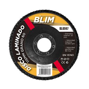 DISCO LAMINADO 115MM GRANO 60 BLIM - BL0597-1