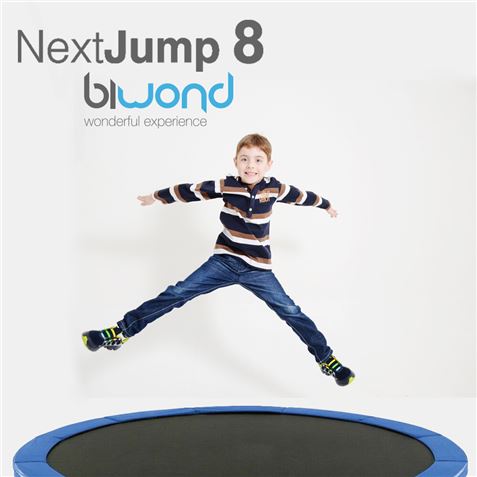 TRAMPOLIN CAMA ELASTICA 2.44 METROS NEXTJUMP 8 HASTA 100KG BIWOND AZUL - BW0052-3