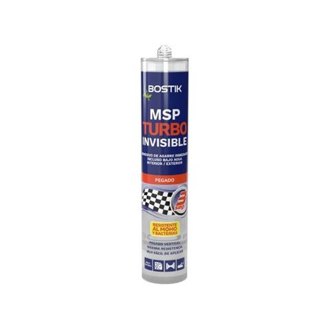 ADHESIVO DE AGARRE INMEDIATO MSP TURBO TRANSPARENTE 290ML INVISIBLE BOSTIK - 30629067