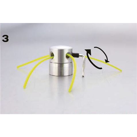 CABEZAL UNIVERSAL DE ALUMINIO PARA DESBROZADORAS CON HILO BLIM - BL0633-3