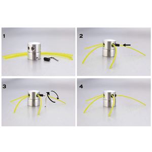 CABEZAL UNIVERSAL DE ALUMINIO PARA DESBROZADORAS CON HILO BLIM - BL0633-5