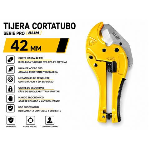 TIJERA CORTATUBO 42MM. SERIE PRO BLIM - BL0585