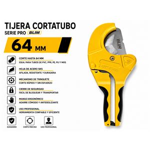 TIJERA CORTATUBO 64MM. SERIE PRO BLIM