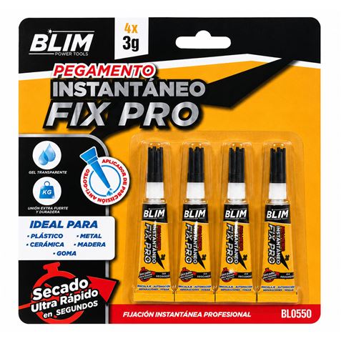 PEGAMENTO INSTANTÁNEO 4X3GR BLIM FIX PRO - BL0550