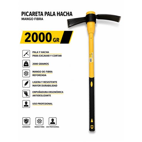 PICARETA PALA HACHA 2000GR MANGO FIBRA BLIM - BL0570