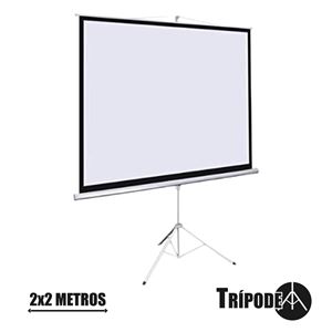 REACONDICIONADA PANTALLA PROYECCION TRIPODE 2 X 2MTR CROMAD - CR0447