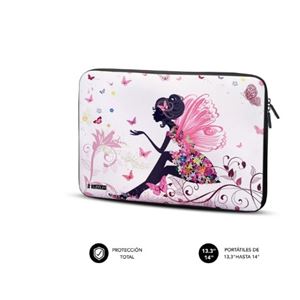 FUNDA DE NEOPRENO PARA PORTATIL DE 13.3"-14" TRENDY SUBBLIM - SUBLS-SKIN102