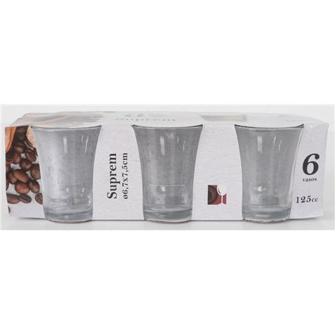 SET 6 VASOS BOMBON 125ML SUPREM ARCOGLASS - 832087-1