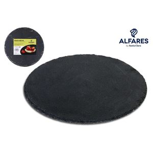 SET 6 PLATOS PIZARRA 25CM ALFARES