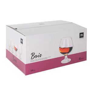 SET 6 COPAS COÑAC 340ML BOIS LA MEDITERRANEA - 1123D63165-1