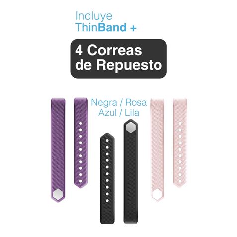 PULSERA ACTIVIDAD INTELIGENTE THINBAND + 4 CORREAS BIWOND - BW0050-1 PULSERA ACTIVIDAD INTELIGENTE THINBAND + 4 CORREAS BIWOND - BW0050-1