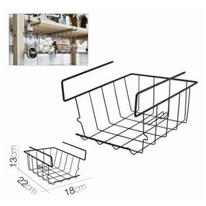 CESTA HOSTELERIA COLGANTE NEGRA 22X18X13 - 24668