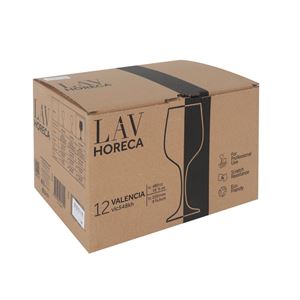 SET 12 COPAS VINO 480ML VALENCIA LAV HORECA - LH-VLC548R-1