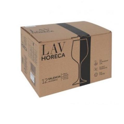 SET 12 COPAS VINO 395ML VALENCIA LAV HORECA - LH-VLC539R-1