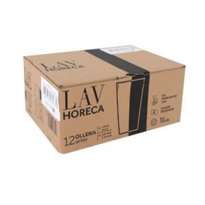 SET 12 VASOS CONICOS 470ML OLLERIA LAV HORECA - LH-OLR350-1