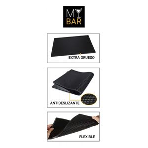 TAPETE ESCURRIDOR DE GOMA 45X30 PARA HOSTELERIA MY BAR - BQ01019977323-1