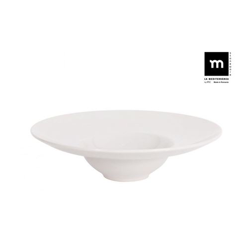 SET 6 PLATOS PARA PASTA Y RISOTTO 25CM BARI IVORY LA MEDITERRANEA - B26111
