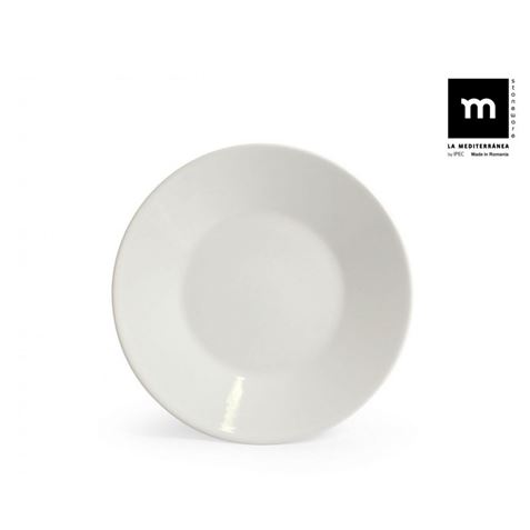 SET 12 PLATOS POSTRE IVORY BRILLO 21.5CM MAITRE LA MEDITERRANEA - B25102-2