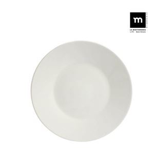 SET 6 PLATOS LLANOS IVORY BRILLO 25CM MAITRE LA MEDITERRANEA - B251001