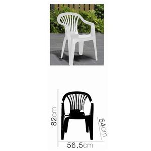 SILLA PLASTICA JARDIN CON REPOSABRAZOS BLANCA - 24705-1.JPG