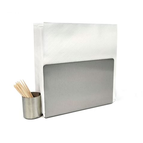 SERVILLETERO HOSTELERIA INOX CON PALILLERO MY BAR - BY01011078817-1