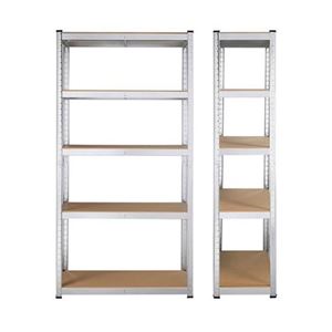 ESTANTERIA GALVANIZADA 5 BALDAS 180X90X45CM 265KG BALDA BLIM - BL0289-2