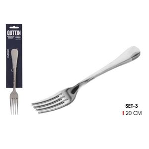 SET 3 TENEDORES MESA 2MM CLASSIC QUTTIN - QT-848B2007H
