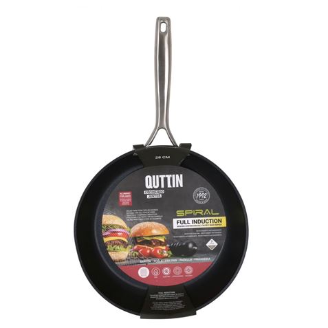 SARTEN ALUMINIO FORJADO FULL INDUCCION 28CM SPIRAL QUTTIN