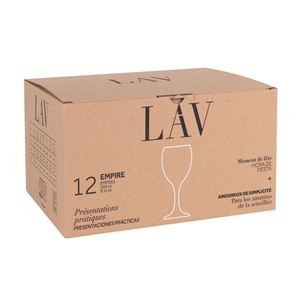 SET 12 COPAS DE VINO 245CC EMPIRE LAV - VB22285-1