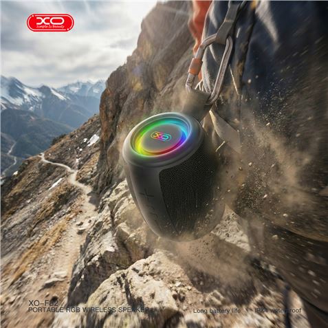 ALTAVOZ PORTATIL ESTILO ``BOOMBOX´´ BLUETOOTH CON RGB F82 XO