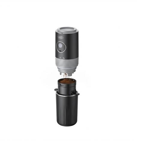 CAFETERA PORTATIL CON MOLINILLO Y TERMO NEGRA KR1 XO - XOKR1