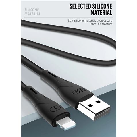 CABLE NB146 CARGA RAPIDA SILICONA USB - TIPO C | 2.4A | 1 MTR | NEGRO XO - XONB146 CABLE NB146 CARGA RAPIDA SILICONA USB - TIPO C | 2.4A | 1 MTR | NEGRO XO - XONB146