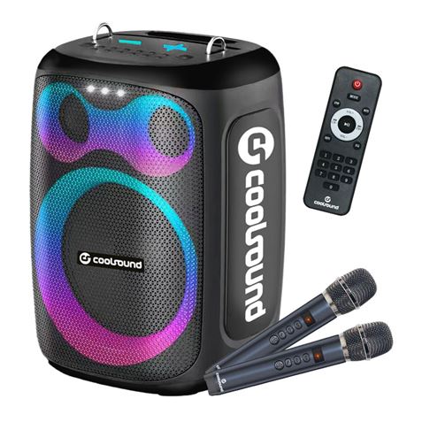 ALTAVOZ KARAOKE PORTATIL COOLSOUND BLAST 8" 300W NEGRO - CS0300