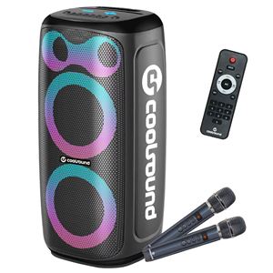 ALTAVOZ KARAOKE PORTATIL COOLSOUND BLAST PUMP 2X6.5" 350W NEGRO - CS0301
