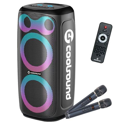 ALTAVOZ KARAOKE PORTATIL COOLSOUND BLAST PUMP 2X6.5" 350W NEGRO - CS0301