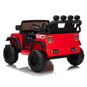 COCHE INFANTIL A BATERIA CON CONTROL REMOTO JEEP 4X4 ROJO - 33052-3