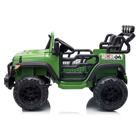 COCHE INFANTIL A BATERIA CON CONTROL REMOTO JEEP 4X4 VERDE - 33055-2