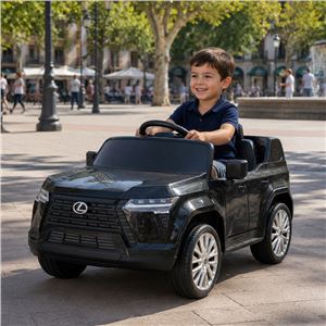 COCHE INFANTIL A BATERIA CON CONTROL REMOTO LEXUS GX550 NEGRO - 33022-5